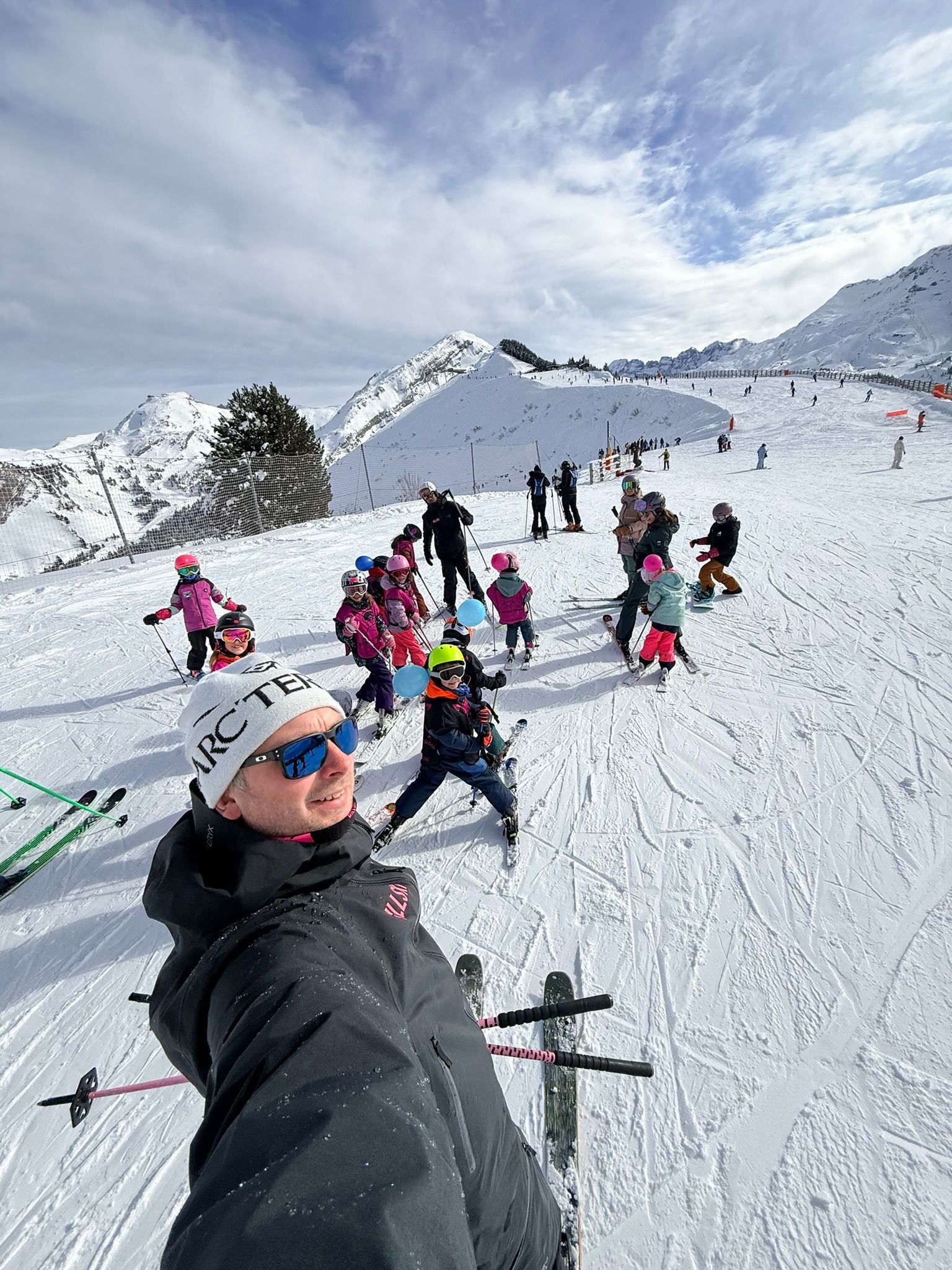 The Gorilla Gang on the snow