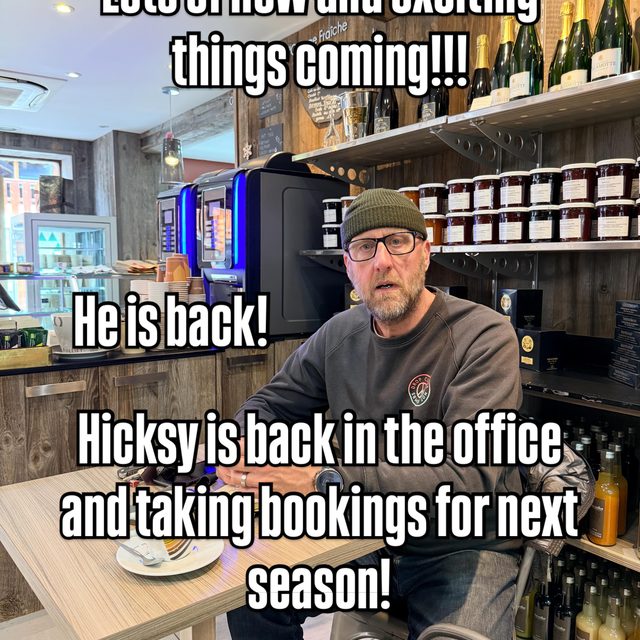 Hicksy is back in the office and working through a long list to get all our new and exciting plans into motion for next 