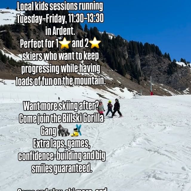 📣 Roll call for next week!

Local kids sessions running Tuesday–Friday, 11:30–13:30 in Ardent.
Perfect for 1⭐ and 2⭐ sk